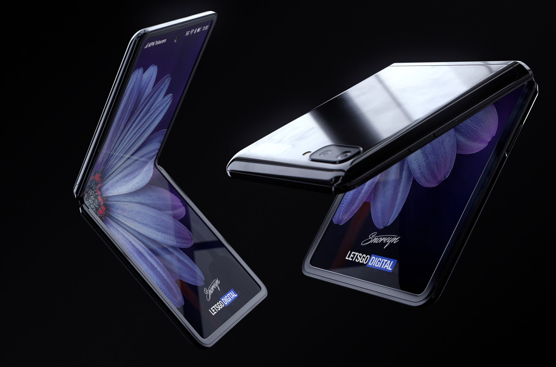 Samsung Galaxy Z Flip envisioned in new fan renders with the same look - SamMobile