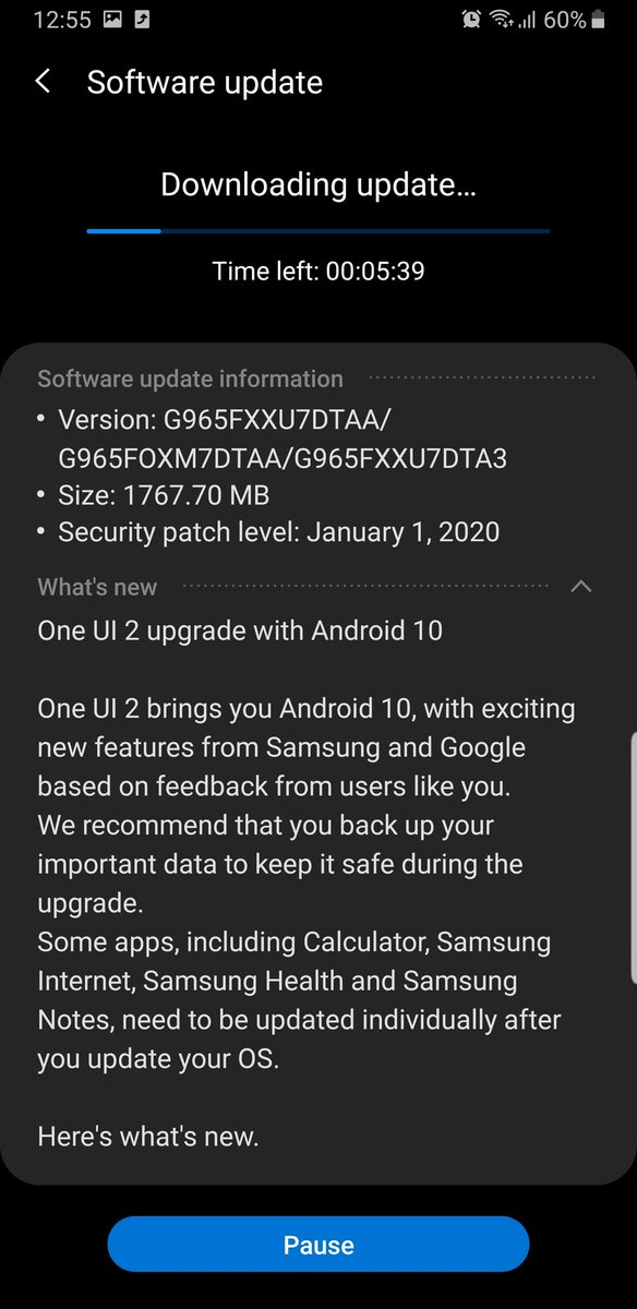 Breaking Samsung Galaxy S9 Android 10 Update Released Sammobile