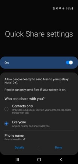 Samsung Galaxy S10 Note 10 One UI 2.1 Update Features