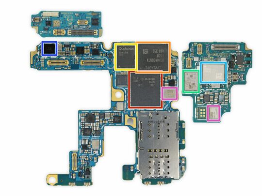 Samsung Galaxy S20 Ultra Teardown Motherboard Chips