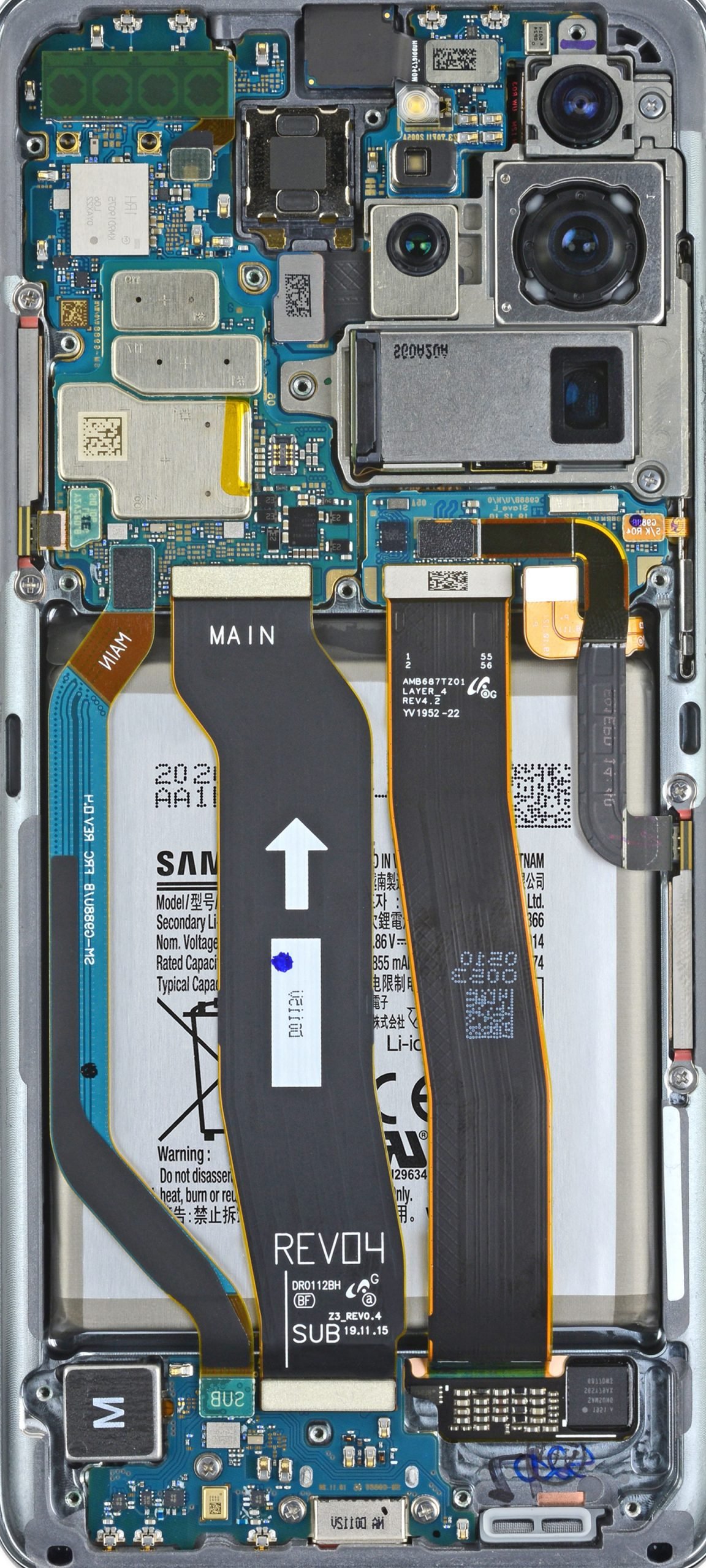 Check out Samsung Galaxy S20 wallpapers of the internals, X-Ray too -  SamMobile
