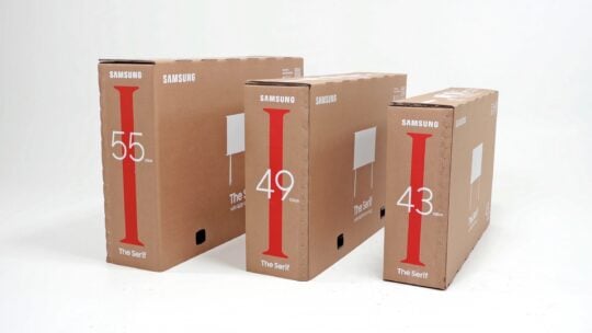 Samsung The Serif QLED TV Eco-Friendly Packaging