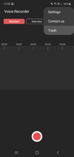 Samsung Voice Recorder Trash
