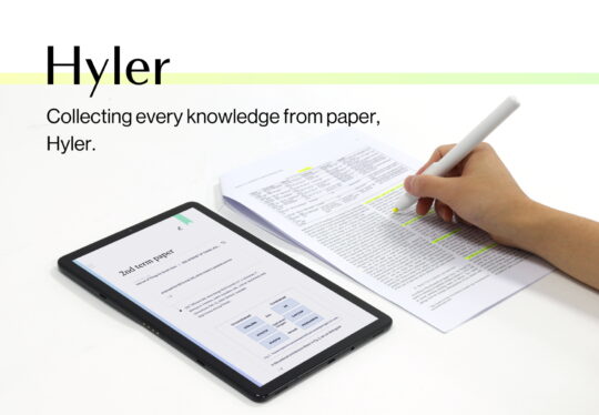 Hyler Text Highlighter Digitizer Samsung C-Lab Spin-Off Startup