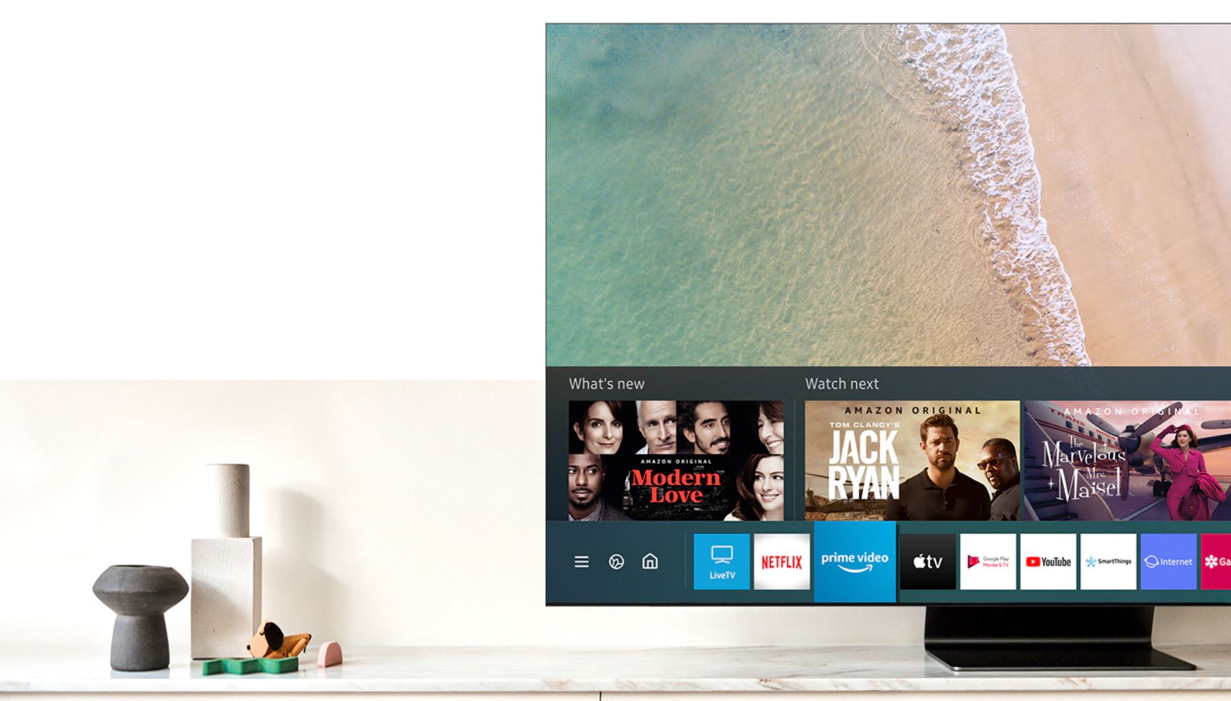 Samsung Smart TV 2020 Promo Tizen تعمل بالطاقة