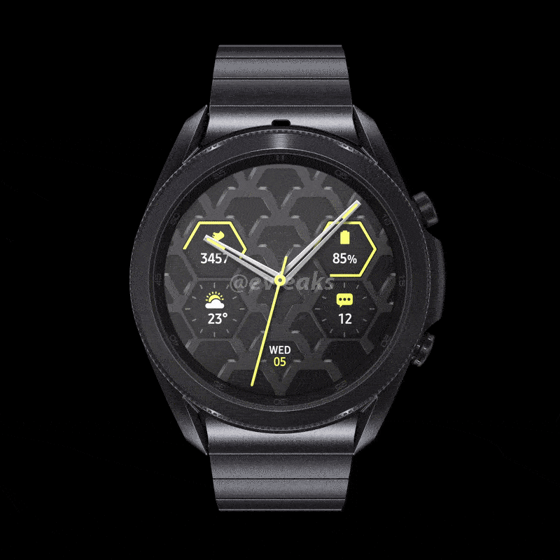 samsung galaxy watch 3 feature watch face icone leak