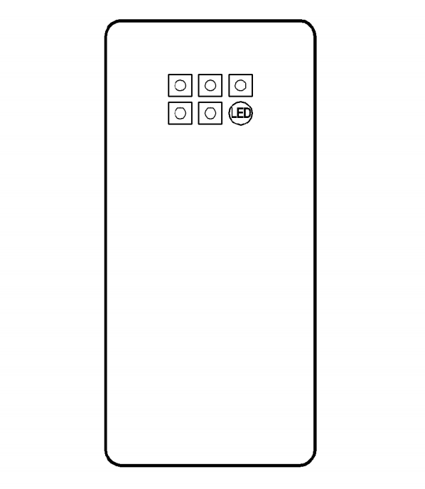 Samsung Smartphone, patente de seis cámaras