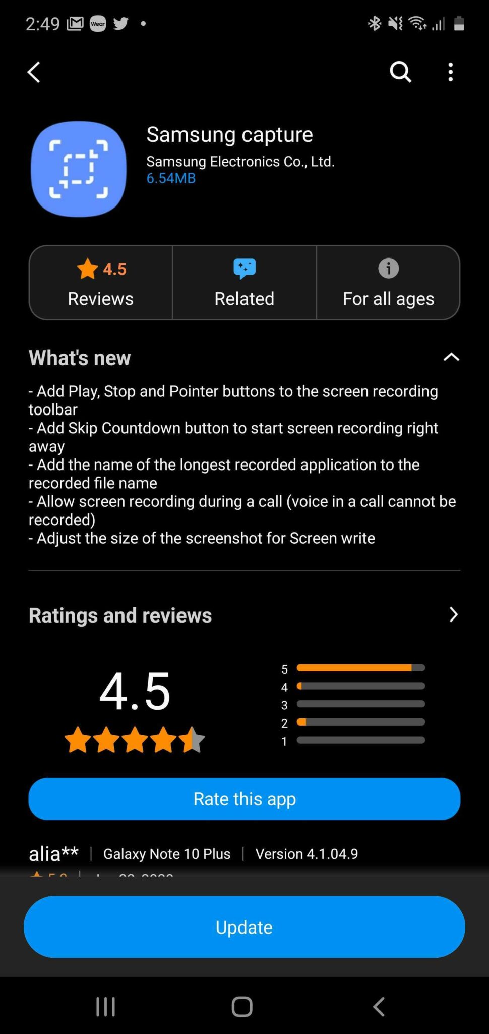 Samsung Capture update adds new Screen Write & Recorder features ...