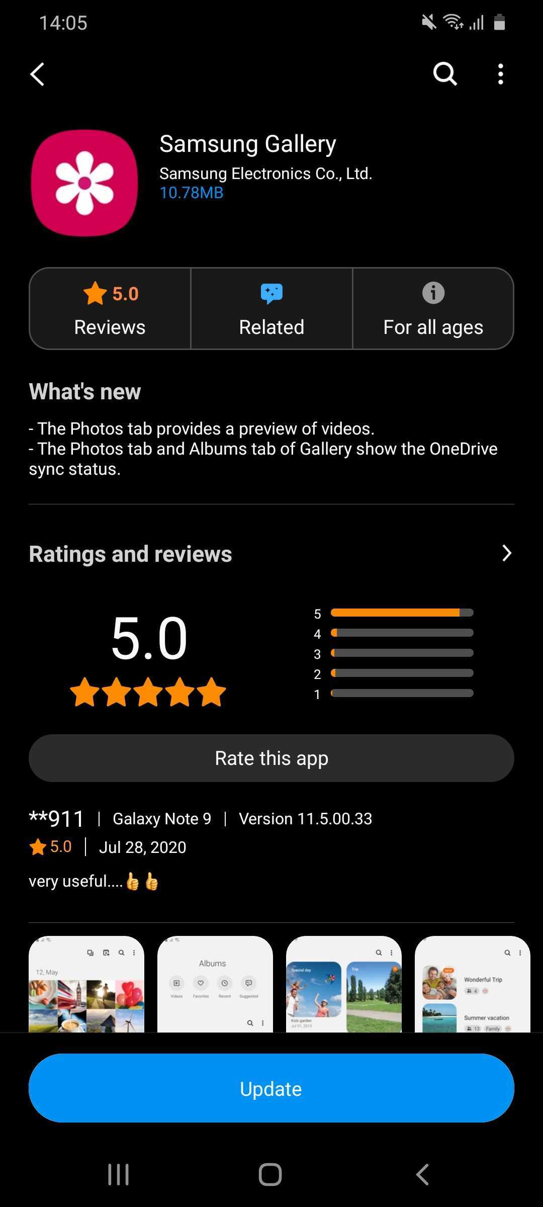 Samsung Gallery update brings video previews and more features - SamMobile