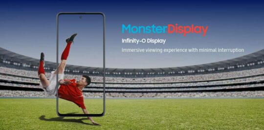 Samsung Galaxy M31s Infinity-O Display