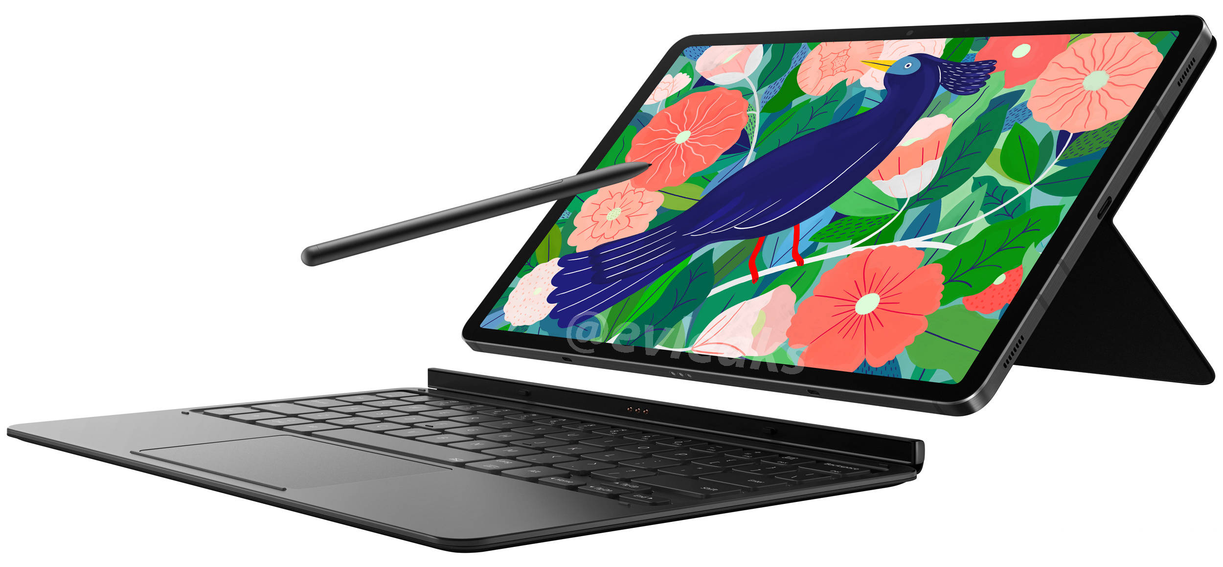 Samsung Galaxy Tab S7 con S Pen y cubierta del teclado