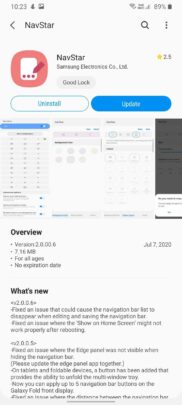 Samsung Good Lock NavStar Update July 2020