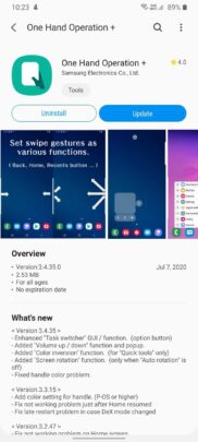 Samsung Good Lock One Hand Operation + Update July 2020
