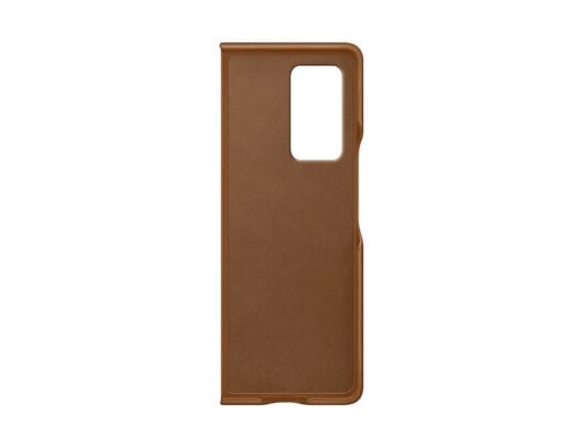 Samsung Galaxy Z Fold 2 Leather Cover Brown Inside