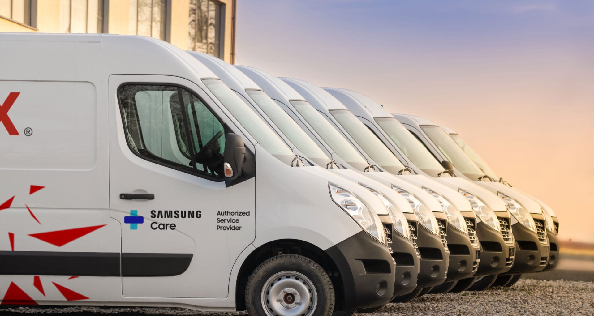 uBreakiFix Samsung Care+ Authorized Service Partner Repair Vans