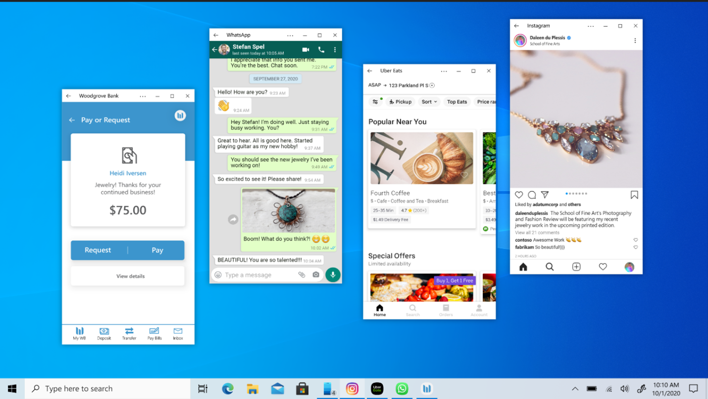 Microsoft Your Phone Stream Multiple Android Apps From Samsung Galaxy To Windows PCs