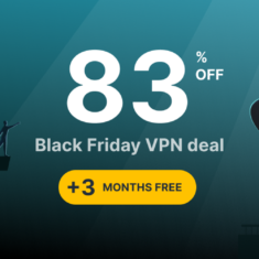 Black Friday: 83% off Surfshark VPN subscription (+3 months for free!)