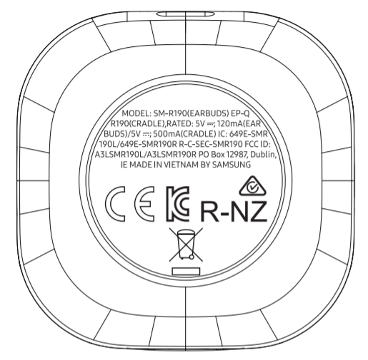 Samsung Galaxy Buds Schematics FCC