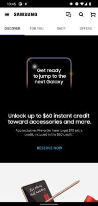 Samsung Galaxy S21 Pre-Order Reservations USA Samsung Shop App