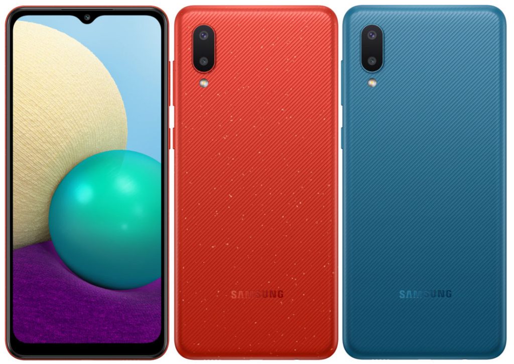 Samsung Galaxy A02 Blue Red