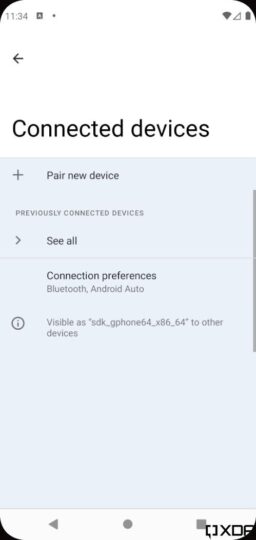 Android 12 One-Handed Mode Silky UI Connected Devices Settings