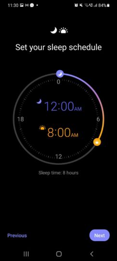 Samsung Clock App Sleep Schedule