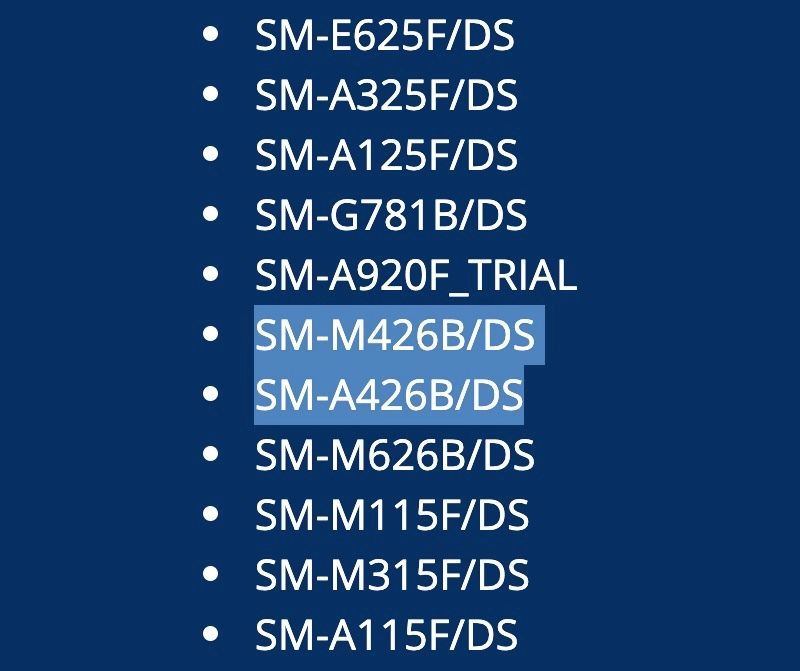 Samsung Galaxy A42 M42 5G BIS Certification Listing India