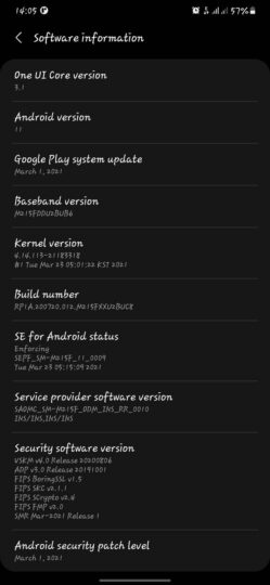 Samsung Galaxy M21 One UI 3.1 Update