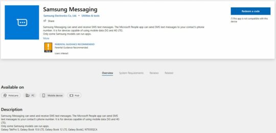 Samsung Messaging app is coming to Windows 10 PCs - SamMobile