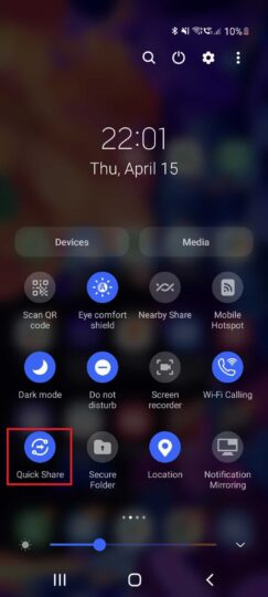 How to use Samsung Quick Share