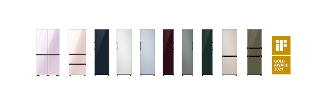 Samsung BESPOKE Refrigerator City Color Panels IF Design Gold Award 2021