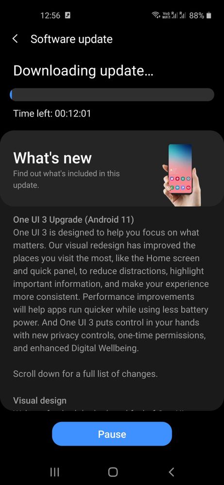 Samsung Galaxy M40 One UI 3.1 Update Changelog