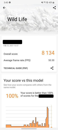 Samsung Exynos AMD GPU Performance 3DMark Wild Life Benchmark Score