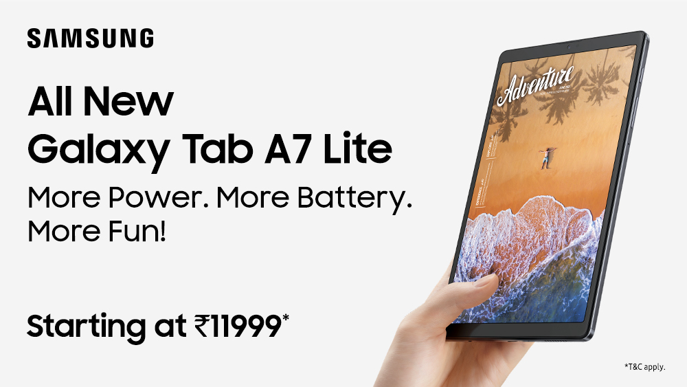 Samsung Galaxy Tab A7 Lite Price In India