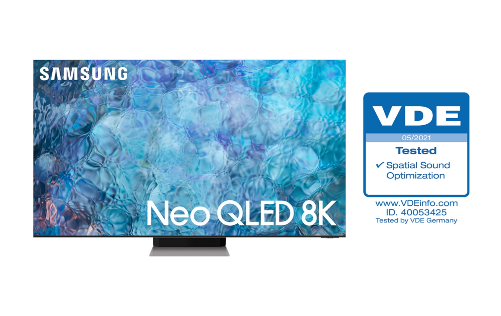Samsung Neo QLED VDE TV Spatial Sound Optimization Certificate