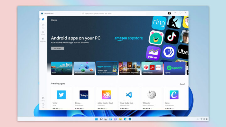 Windows 11 Microsoft Store Android Apps Amazon