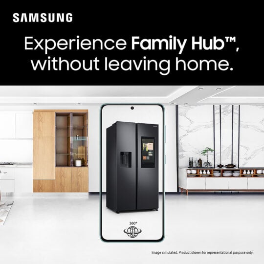 Samsung SpaceMax FamilyHub Refrigerator AR Demo Experience