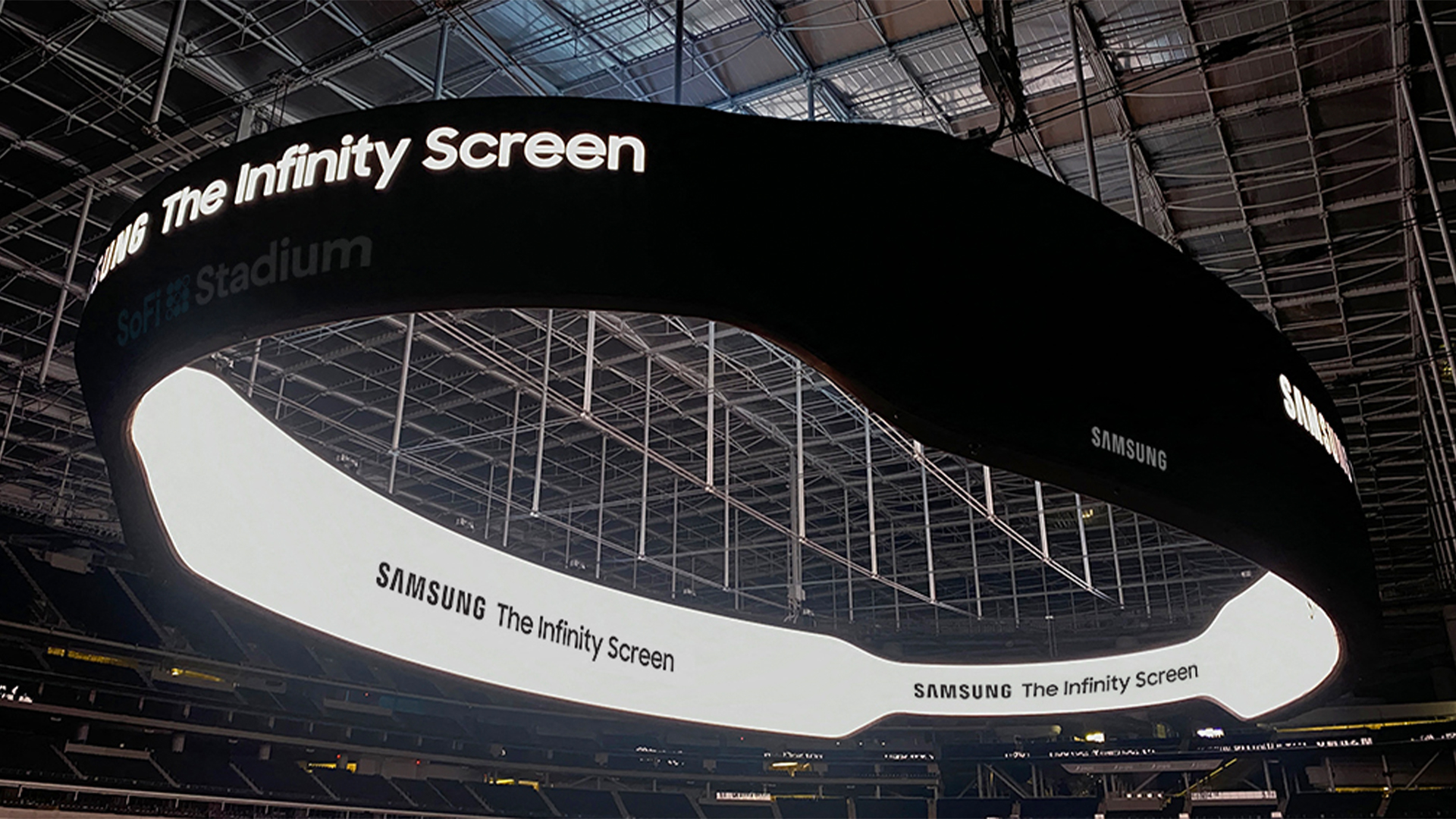 samsung the infinity screen sofi stadium