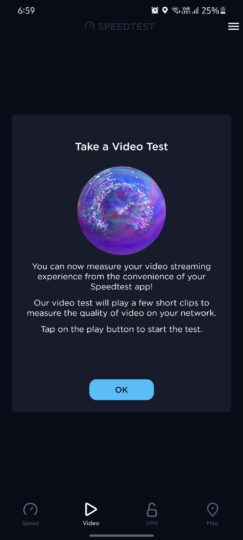 Speedtest Video Streaming Quality Test