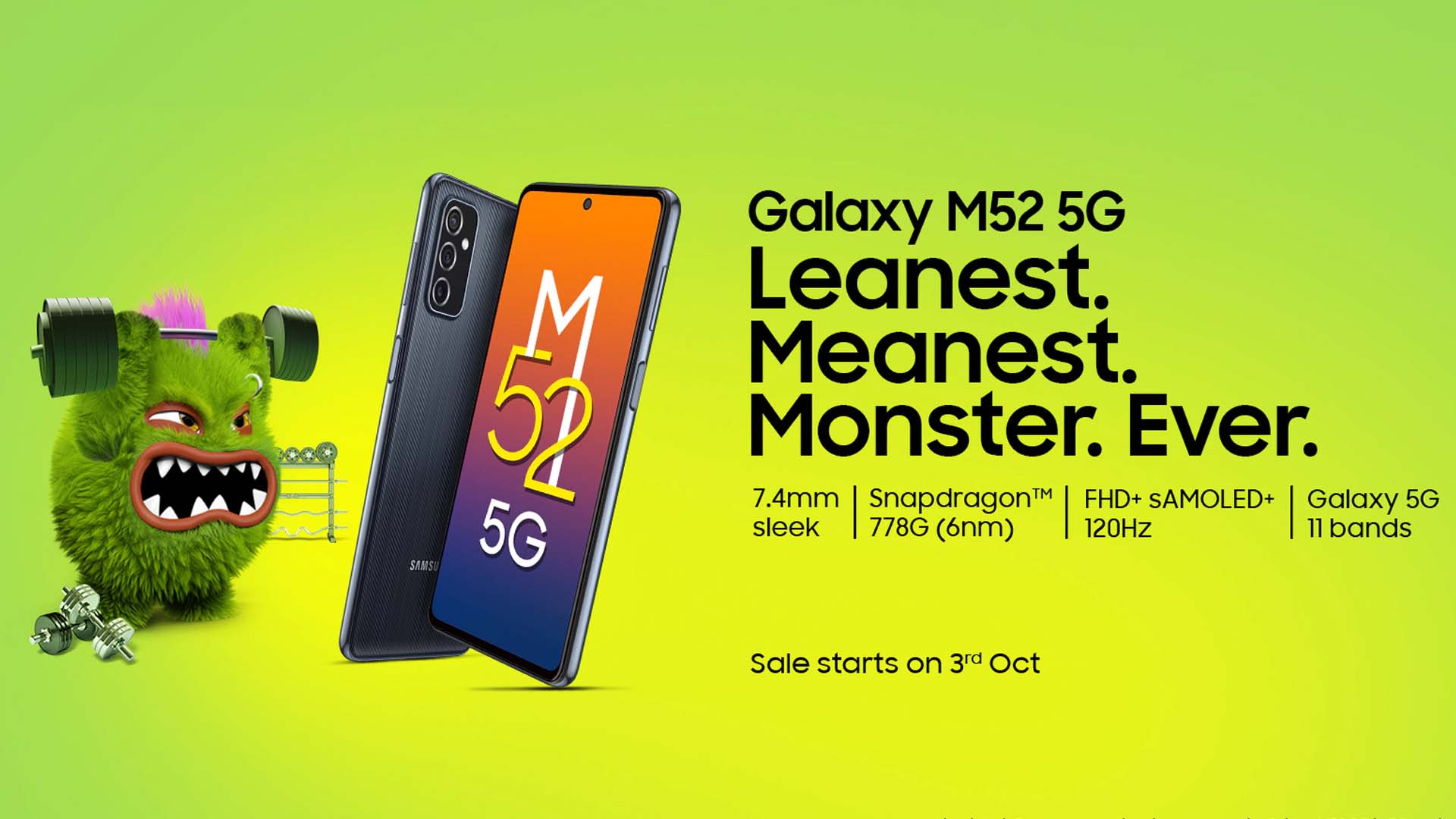 Samsung Galaxy M52 5G India