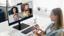 Samsung’s first monitor with a built-in webcam is here for the work-from-home crowd