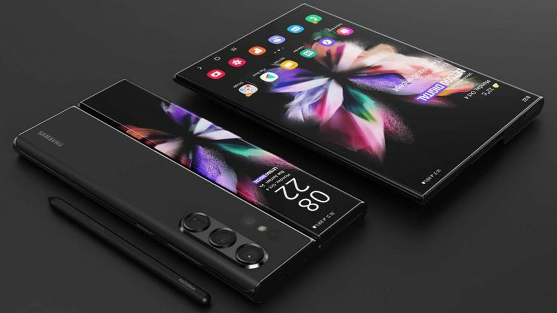 Galaxy Z Fold Note concept explores unusual hybrid design with S Pen -  SamMobile