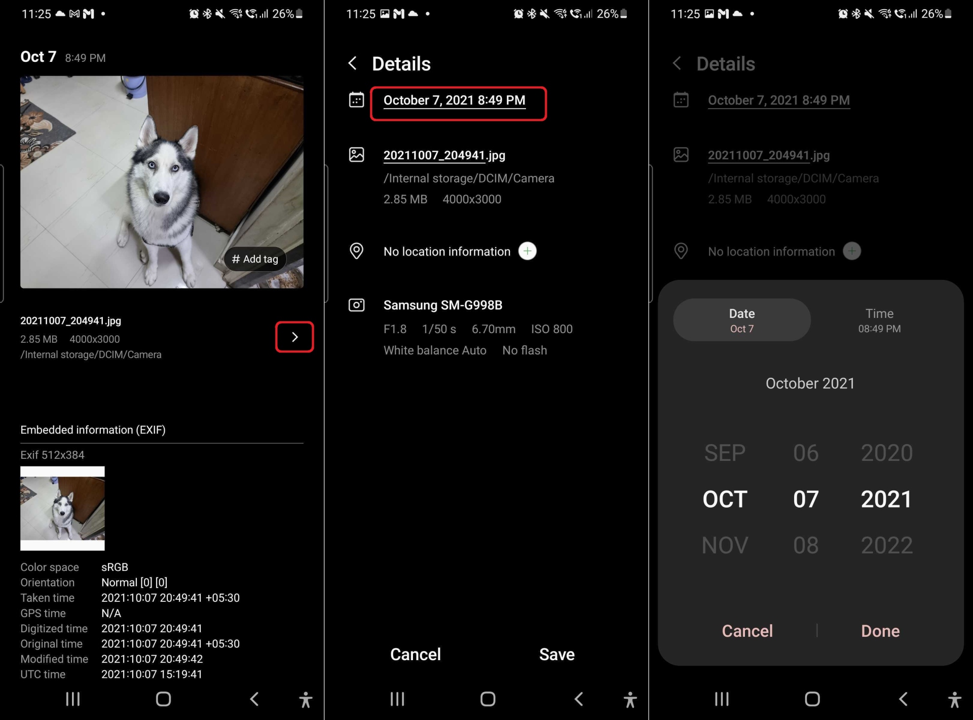 Samsung Gallery App Now Lets You Edit Date And Time Of Photos SamMobile