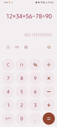 Samsung One UI 4.0 Calculator Material UI