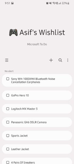 Samsung One UI 4.0 Reminders Material UI