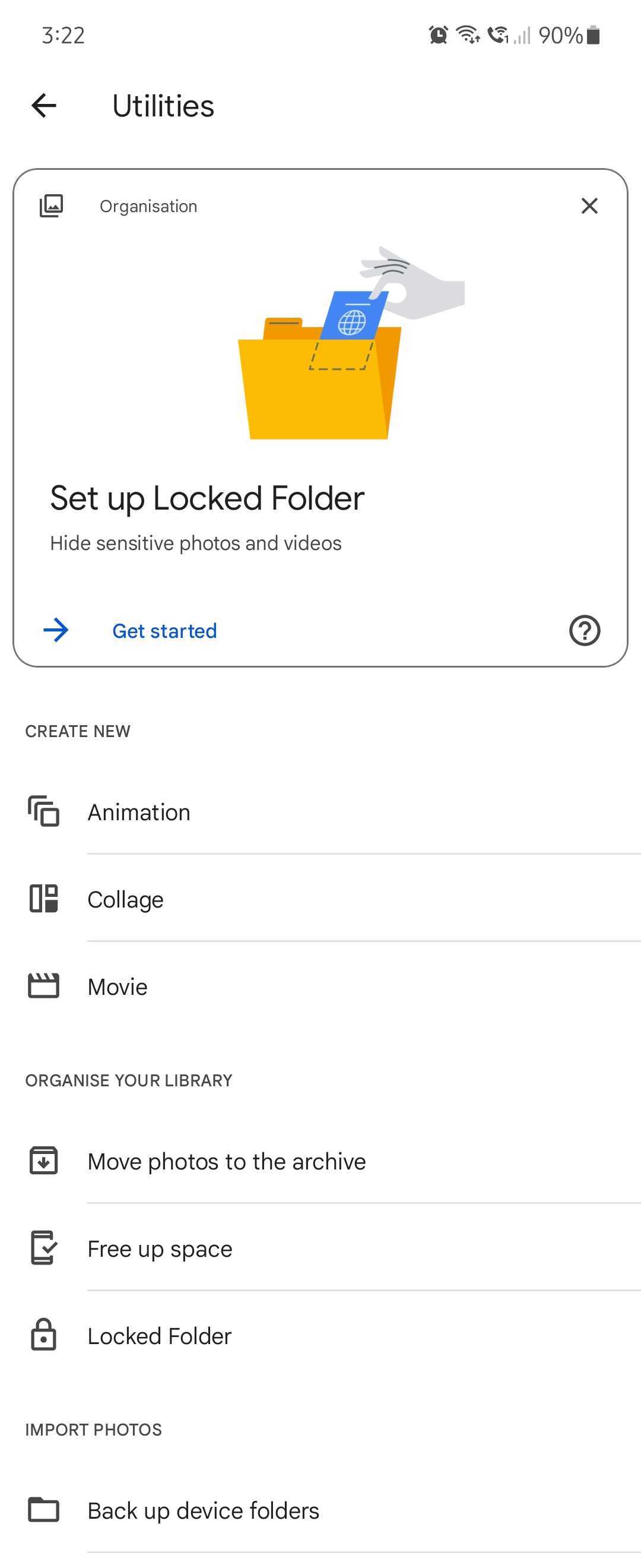 Samsung Google Photos Locked Folder