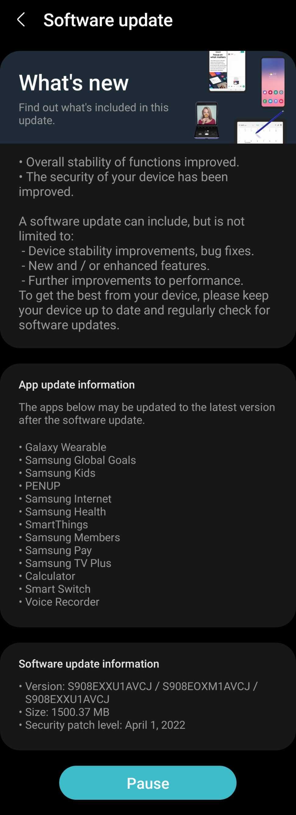 Samsung Galaxy S22 está comenzando a recibir una gran actualización de software