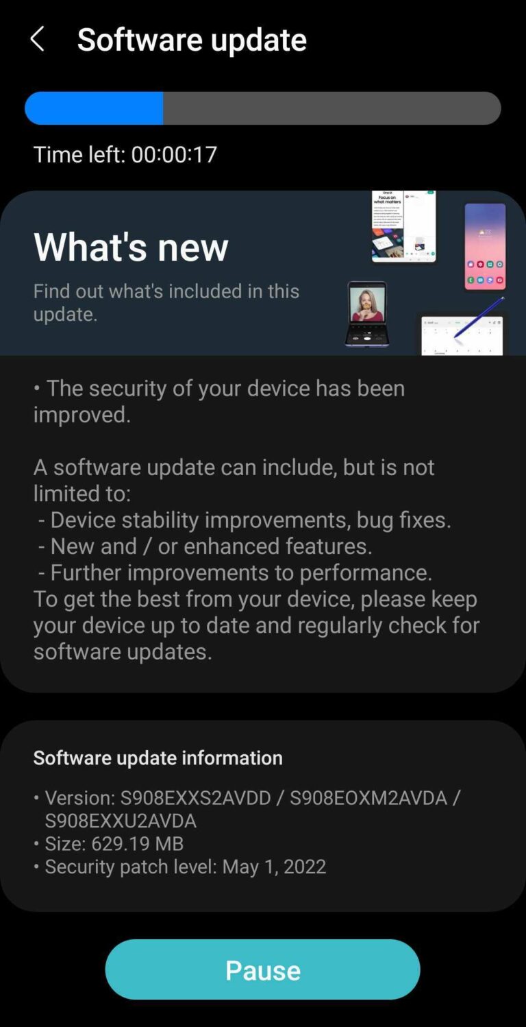 Samsung Galaxy S22 May security update already out, go get it! - SamMobile