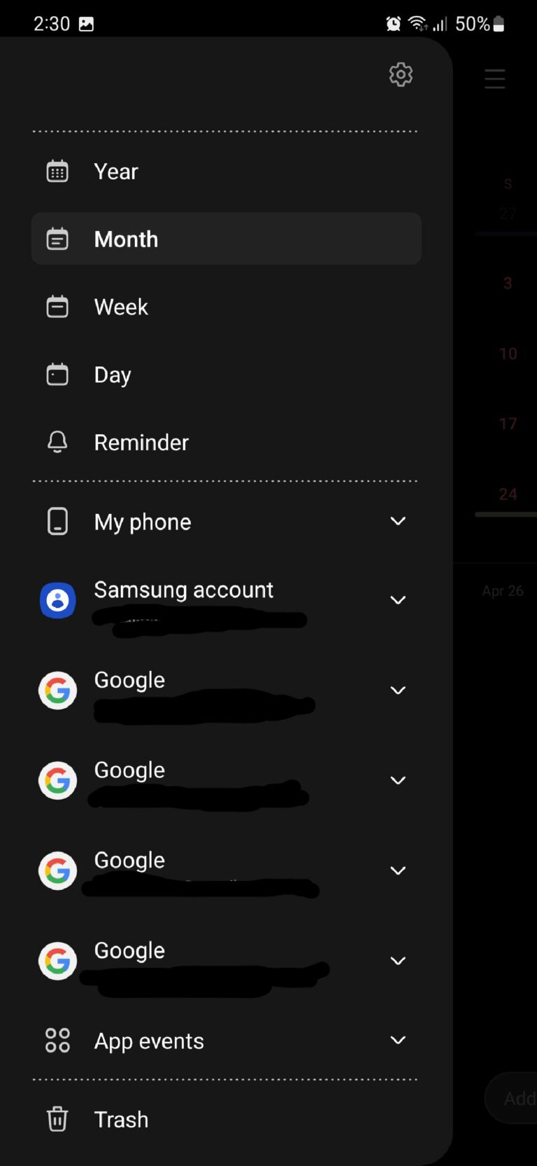 How To Change Samsung Calendar Background Color 