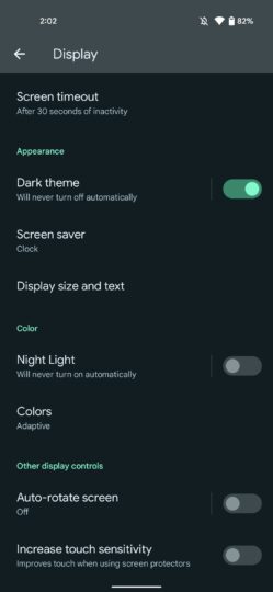 Android 13 Beta 2 Screensaver